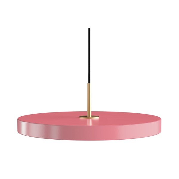 Rozā LED piekaramā lampa ar metāla abažūru ø 43 cm Asteria Medium – UMAGE