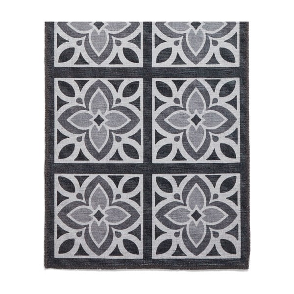 Tumši pelēks mazgājams celiņa paklājs 76x230 cm Victoria Grey – Think Rugs-image-4