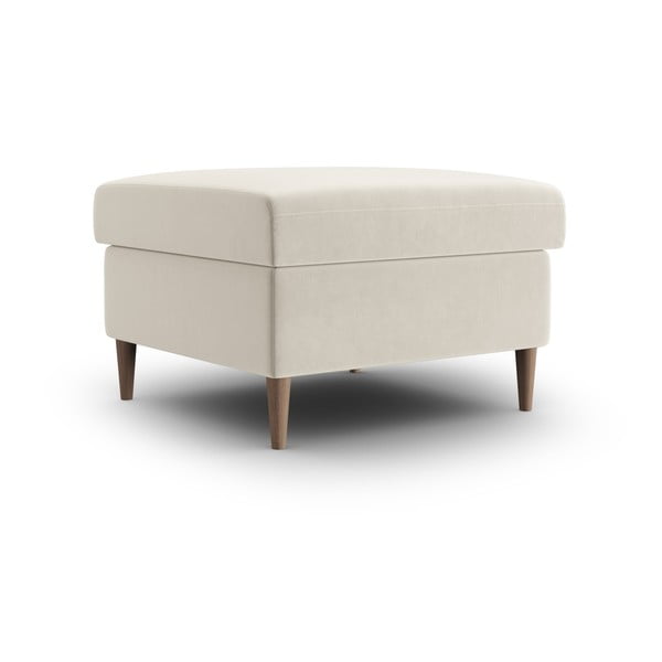 Bēšs samta kāju soliņš Kyoto – Cosmopolitan Design-image-1