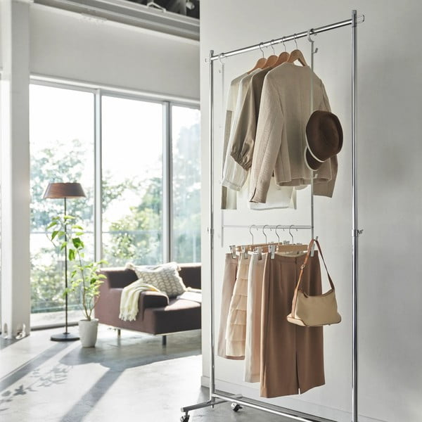 Piekaramais metāla drēbju skapja organizators Smart – YAMAZAKI-image-1