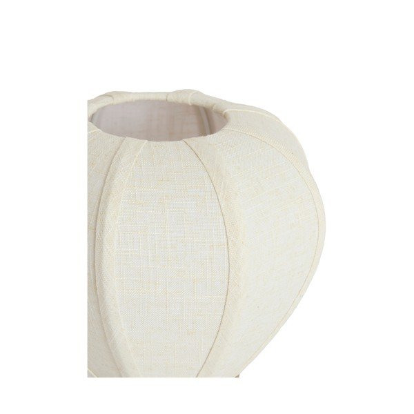 Krēmkrāsas metāla galda lampa ar auduma abažūru (augstums 23,5 cm) Kyzo – Light & Living-image-3