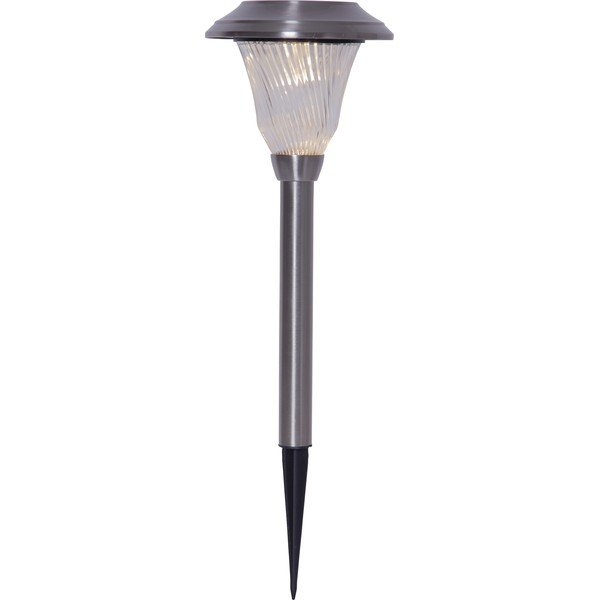 Nerūsējošā tērauda LED āra lampa ar saules baterijām Star Trading Barcelona, augstums 41 cm-image-3