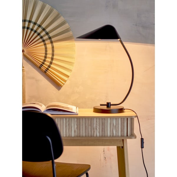 Melna galda lampa ar metāla abažūru (augstums 50 cm) Nisella – Bloomingville-image-2