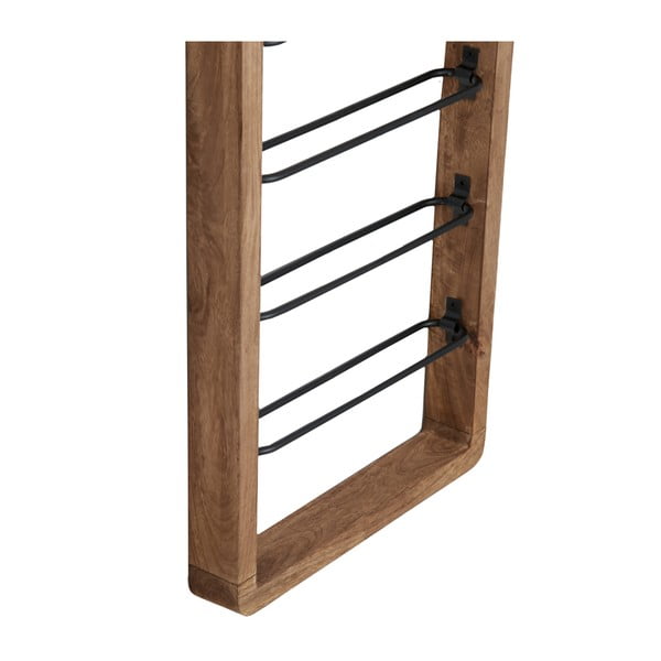 Brūns sienas vīna plaukts 8 pudelēm Sorrento – Light & Living-image-3