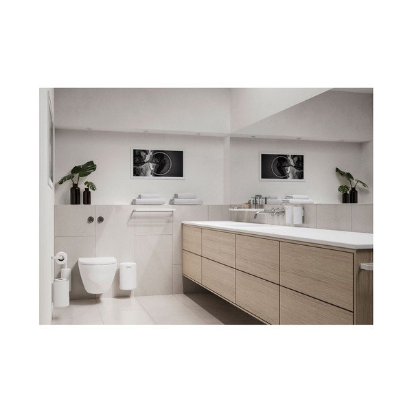 Balts dubultais dvieļu žāvētājs Zone Rim, platums 44 cm-image-1