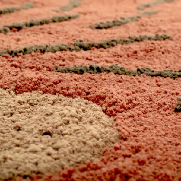 Ķieģeļu sarkans/bēšs mazgājams/ar rokām darināts kokvilnas bērnu paklājs 80x120 cm Ollen – Nattiot-image-3