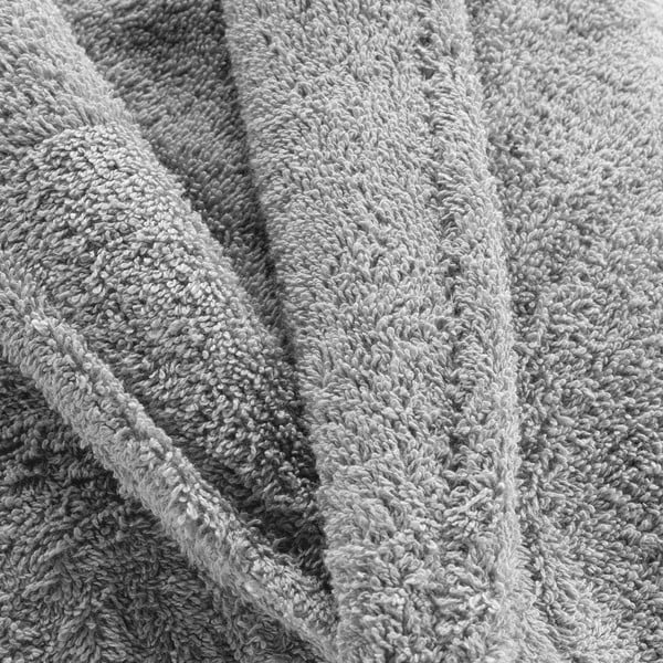 Gaiši pelēks kokvilnas halāts M Tendresse – douceur d'intérieur-image-2