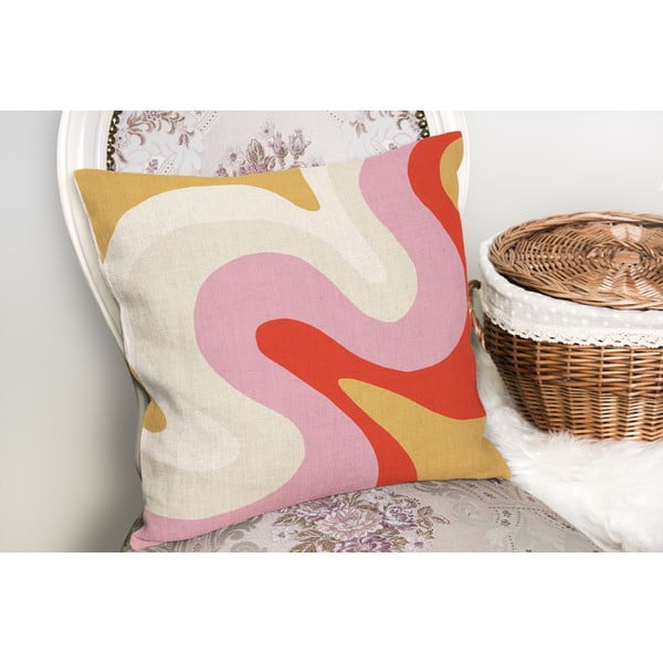 Spilvendrāna 43x43 cm Raspberry Creamsicle – Mila Home-image-1