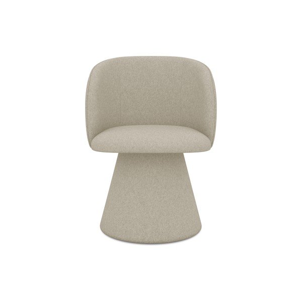 Bēšs polsterēts ēdamistabas krēsls Maia – Makamii-image-1