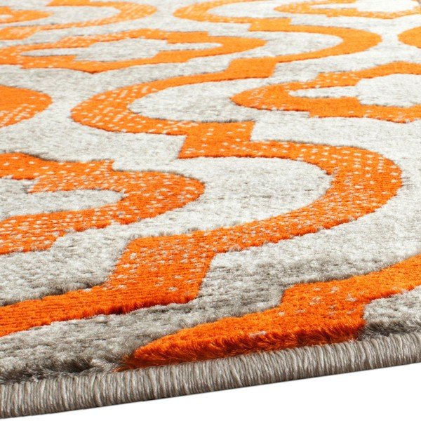 Oranžs paklājs Webtappeti Evergreen, 92 x 152 cm-image-1