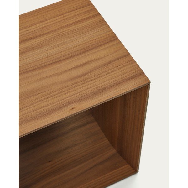 Dabīga toņa modulārā plauktu sistēma ar riekstkoka imitāciju 34x38 cm Litto – Kave Home-image-3