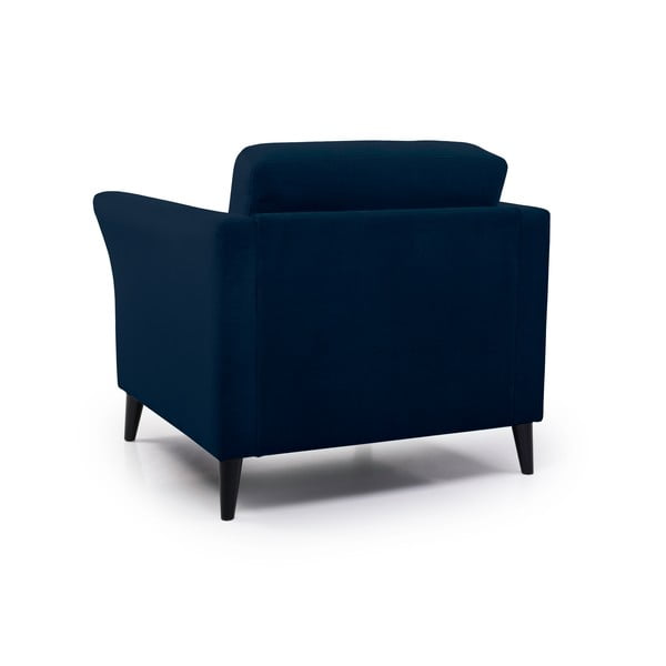 Tumši zils samta atpūtas krēsls Eden – Scandic-image-3
