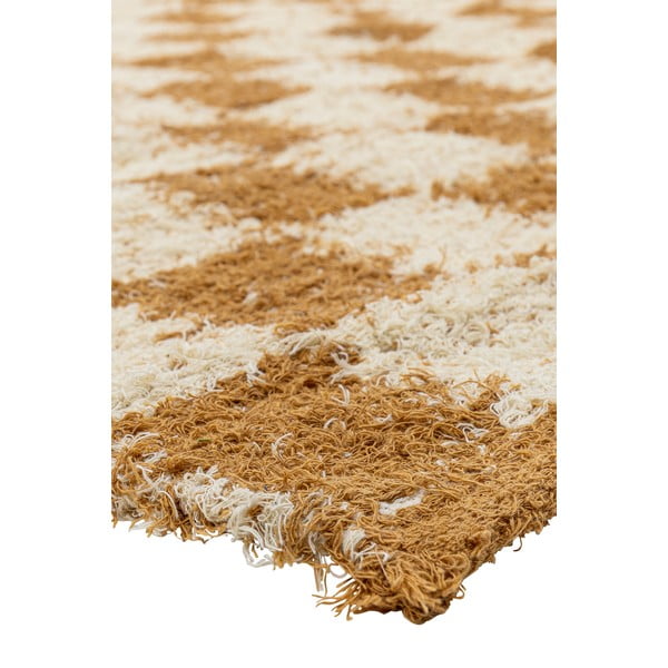 Bēšs/dzintara dzeltens kokvilnas paklājs 140x200 cm Chola – Bloomingville-image-3