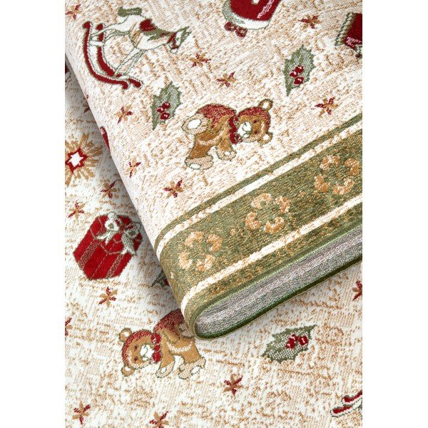 Zaļš paklājs ar Ziemassvētku motīvu no kokvilnas maisījuma 160x230 cm Toy's Delight Green Christmas – Villeroy&Boch-image-4