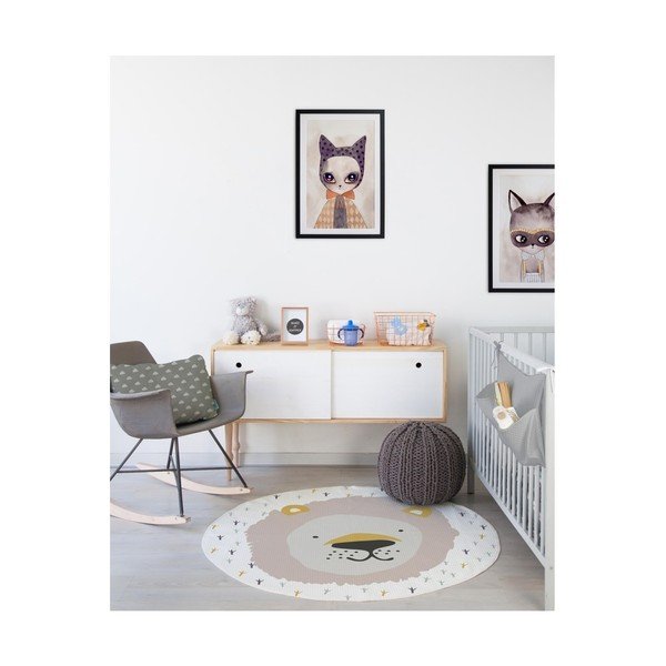 Bērnu paklājs Little Nice Things Lauva, ⌀ 120 cm-image-2
