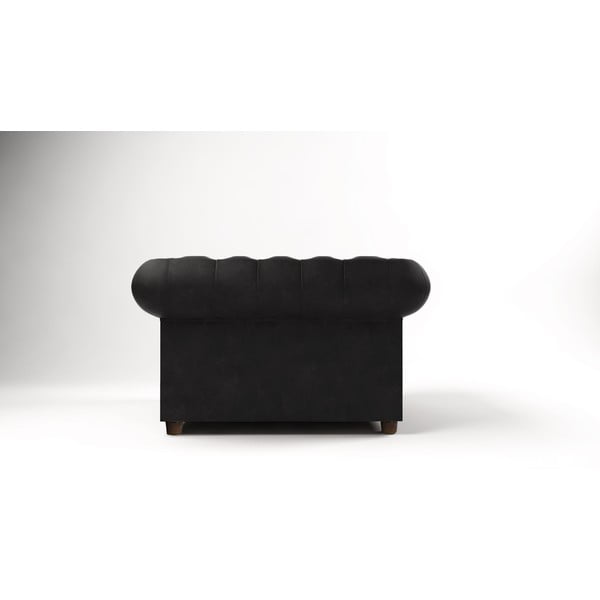 Melns samta krēsls Cambridge – Ropez-image-2