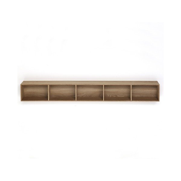 Koka plaukts ar 5 nodalījumiem Tomasucci Billa, 150 x 15 x 20 cm-image-2