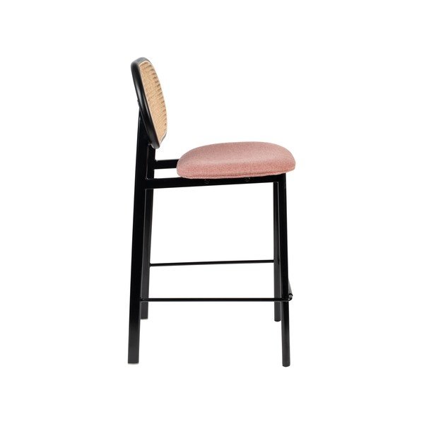 Melns/gaiši rozā bāra krēsls 94 cm Spike – Zuiver-image-3