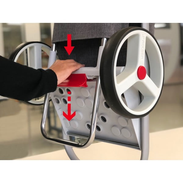 Iepirkumu soma ar riteņiem 53 l Com Tweed Polar Black Tube – Rolser-image-3