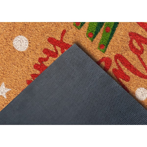 Kokosšķiedras kājslauķis ar Ziemassvētku motīvu 40x70 cm Merry Christmas – Hanse Home-image-4