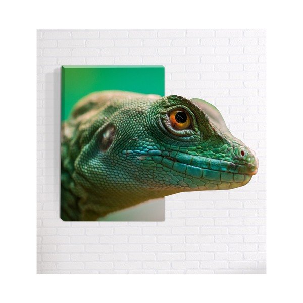 3D sienas glezna Mosticx ķirzaka, 40 x 60 cm