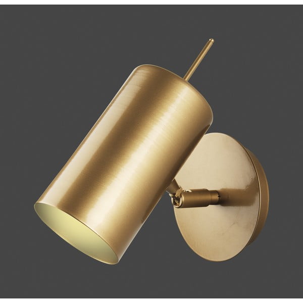 Sienas lampa zelta krāsā Squid Lighting Geo, augstums 23 cm-image-1