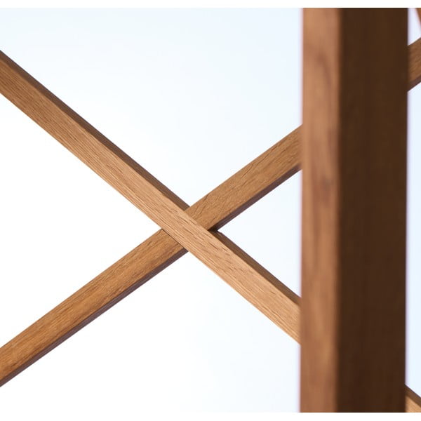 Dabīga toņa ozola masīvkoka plaukts 70x198 cm X-Shelf – Unique Furniture-image-4