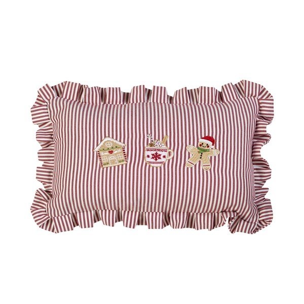 Dekoratīvais spilvens ar Ziemassvētku motīvu 30x50 cm Christmas Gingerbread Stripe – Catherine Lansfield