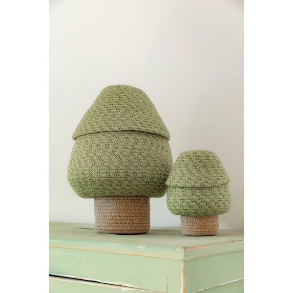 Zaļš tekstila bērnu rotaļlietu grozs ø 25x36 cm Big Tree – Lorena Canals-image-2