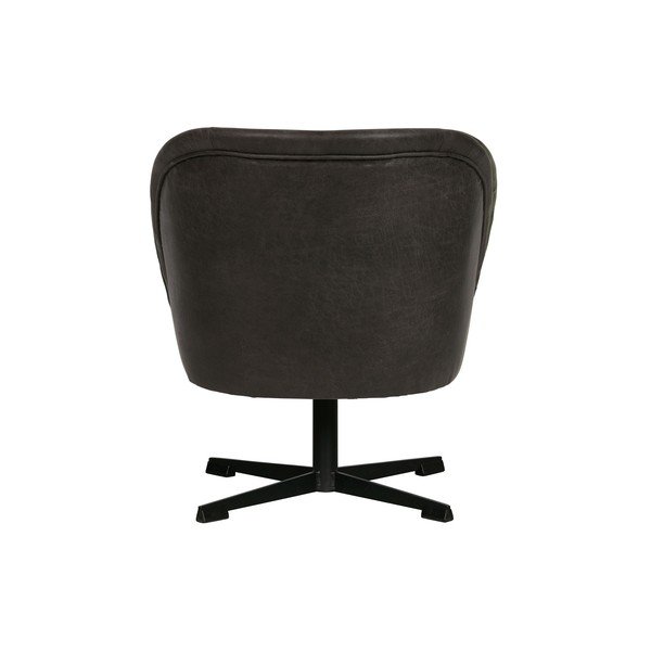 Melns ādas grozāms krēsls BePureHome Vogue-image-4