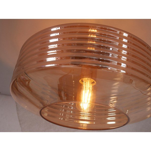 Brūna griestu lampa ar stikla abažūru ø 35 cm Verona – it's about RoMi-image-2