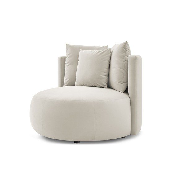 Bēšs samta atpūtas krēsls Cesar – Bobochic Paris