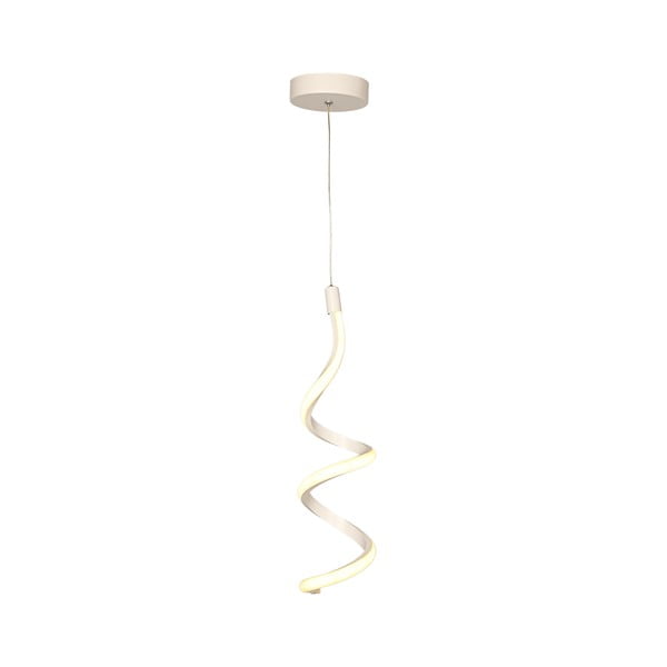 Balta metāla LED piekaramā lampa ø 12 cm Hilton – Squid Lighting