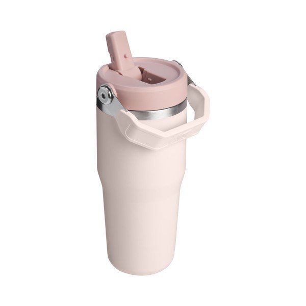 Gaiši rozā nerūsējošā tērauda termoss 410 ml IceFlow™ Flip Straw 2.0 Tumbler Rose Quartz – Stanley-image-2