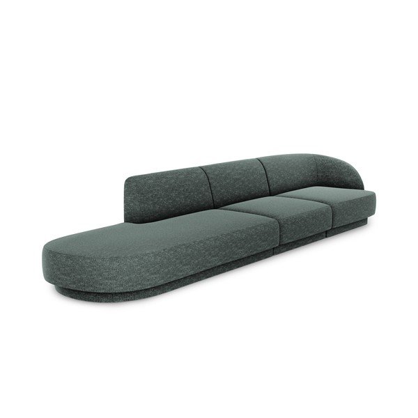 Tumši zaļš dīvāns 302 cm Miley – Micadoni Home-image-3