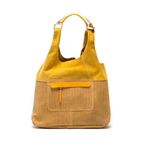 Ādas rokassoma Mangotti 875 Giallo-image-1