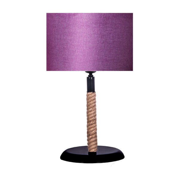 Galda lampa ar violetu abažūru Kate Louise Virves lampa