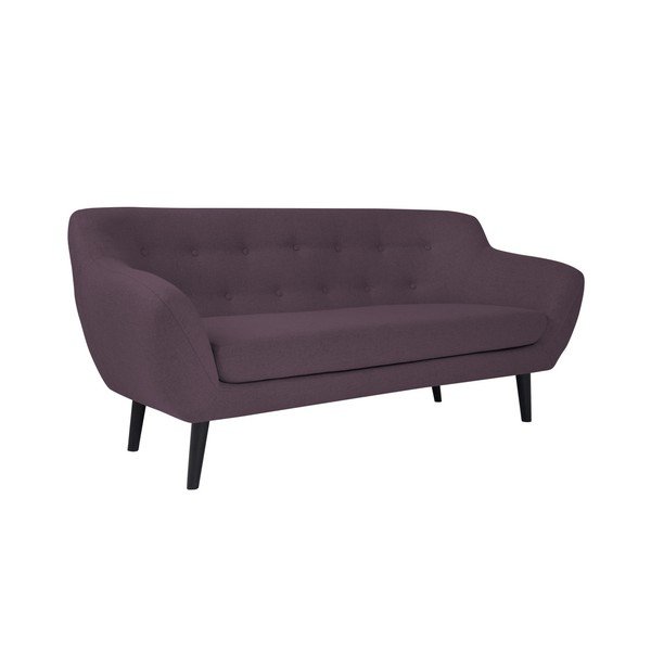 Violets divvietīgs dīvāns ar brūnām kājām Mazzini Sofas Piemont-image-3