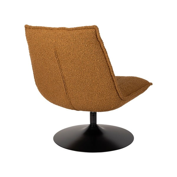 Okera dzeltens atpūtas krēsls no buklē auduma Jax – White Label-image-4