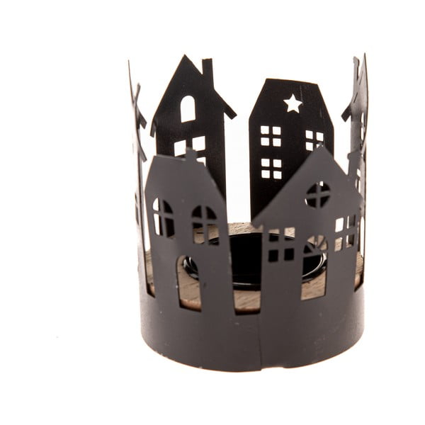Metāla svečturis ar Ziemassvētku motīvu Houses – Dakls