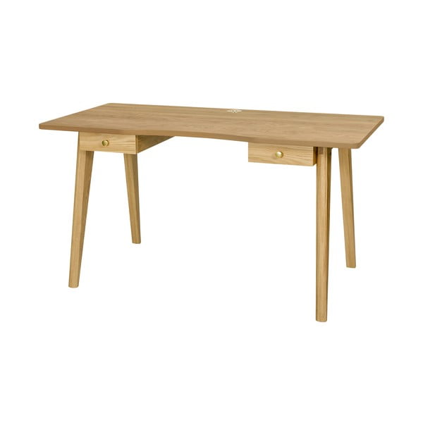 Darba galds ar ozolkoka imitāciju 70x140 cm Nice – Woodman-image-2