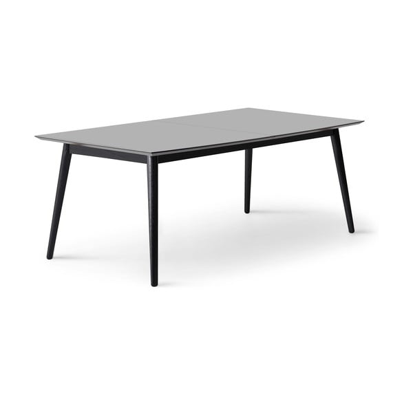 Melns/antracīta pelēks izvelkams ēdamgalds 100x210 cm Meza – Hammel Furniture