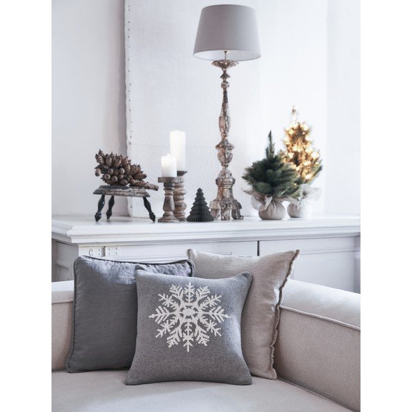 Spilvendrāna 40x40 cm Snowflake – Westwing Collection-image-3