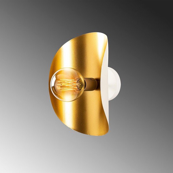 Balta/zelta krāsas sienas lampa Sivani – Opviq lights-image-4