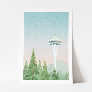 Plakāts Travelposter Seattle, 30 x 40 cm