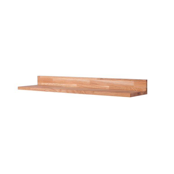 Dabīga toņa ozola masīvkoka sienas plaukts bildēm 80 cm Kalle – Interia Home & Living-image-2
