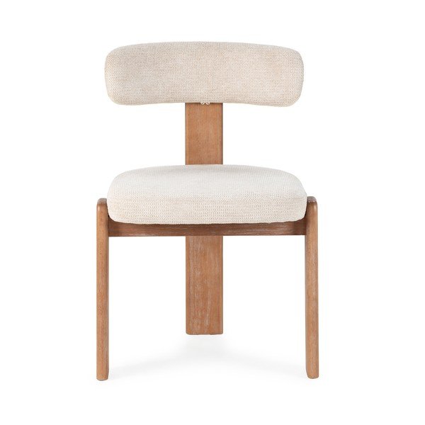 Krēmkrāsas polsterēti pusdienu krēsli (2 gab.) Nadia – MOME