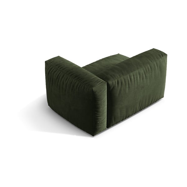 Zaļa samta modulārā dīvāna daļa (ar labo stūri) Martina – Micadoni -image-2