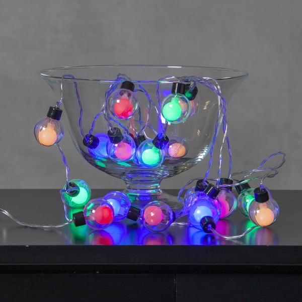 Krāsaina LED lampiņu virtene Star Trading Dew Drops, garums 2,85 m