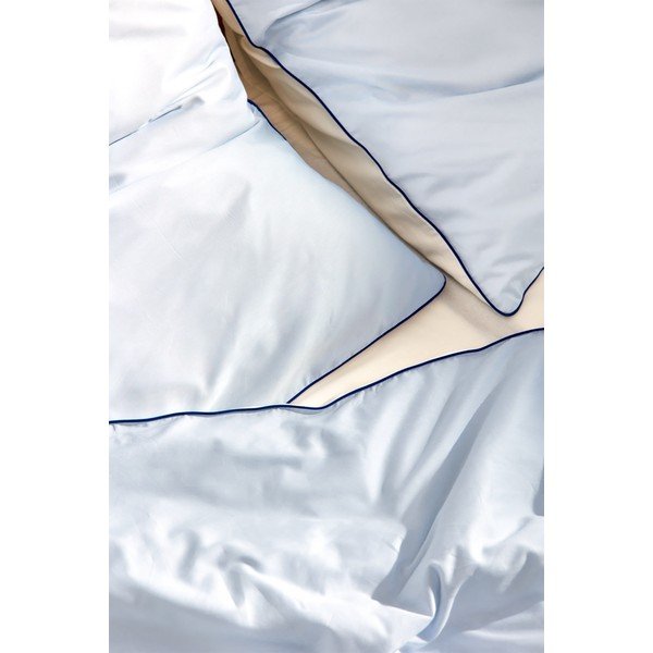 Gaiši zils divguļamais segas pārvalks no kokvilnas satīna 200x200 cm Oba – noo.ma-image-2